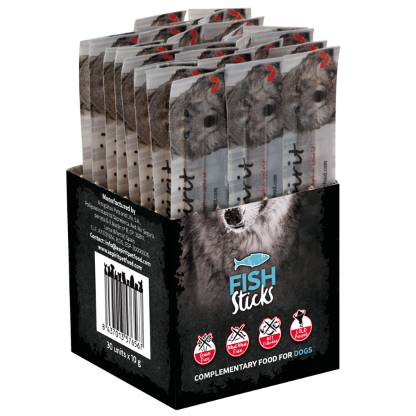alpha spirit Dog Individual Stick Fisch 30er-Box
