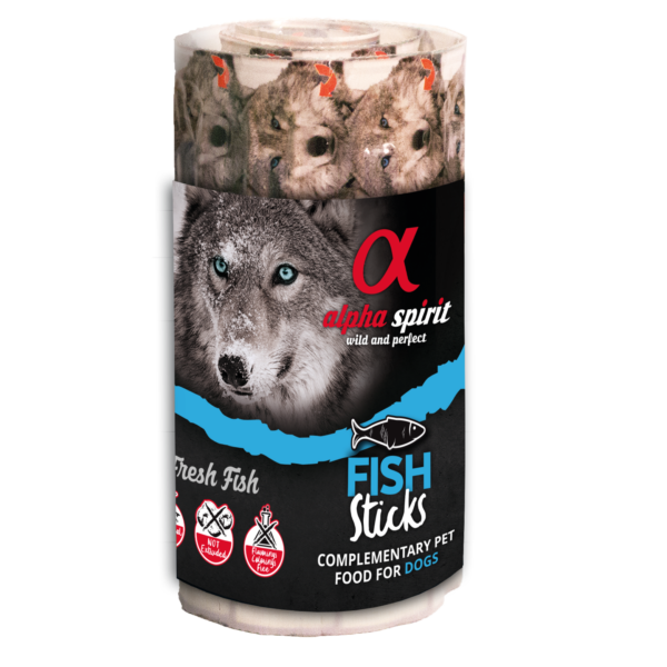 alpha spirit Dog Ristra Stick Fisch 16er