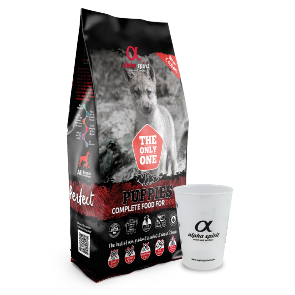alpha spirit Dog The Only One Puppies 12kg + Gratis Messbecher