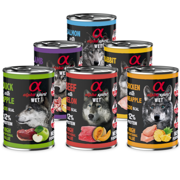 alpha spirit Dog Mixpaket 12% Protein Dose 6 x 400g