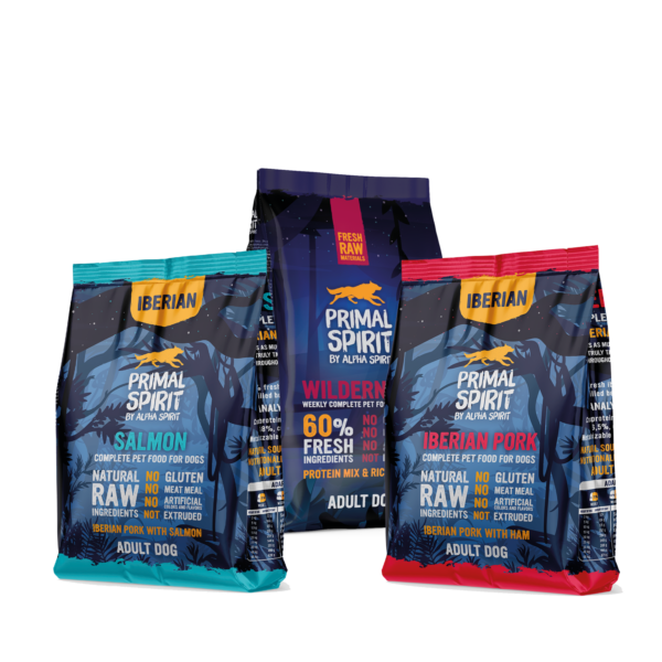 Primal Spirit Dog Adult 3x1 kg Testpaket
