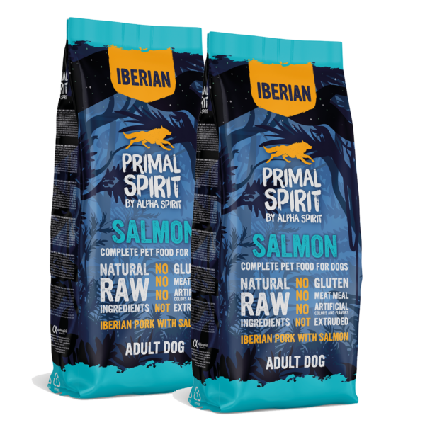 Primal Spirit Dog Adult Iberian Salmon 2 x 12 kg Sparpaket