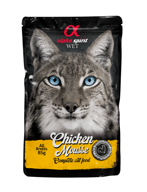 alpha spirit Cat Pouch Mousse Huhn 85g