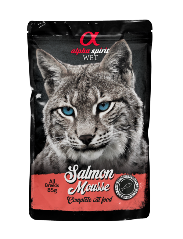 alpha spirit Cat Pouch Mousse Lachs 85g