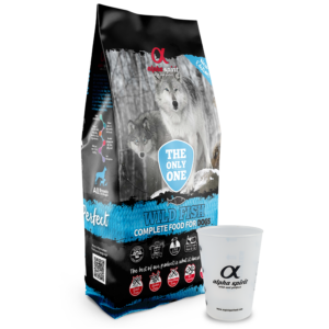 alpha spirit Dog The Only One Wild Fish 12kg + Gratis Messbecher